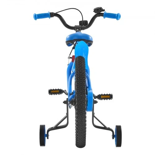VEVOR Vaikiškas BMX dviratis, 45,72 cm, mėlynas, su pagalbiniais ratukais