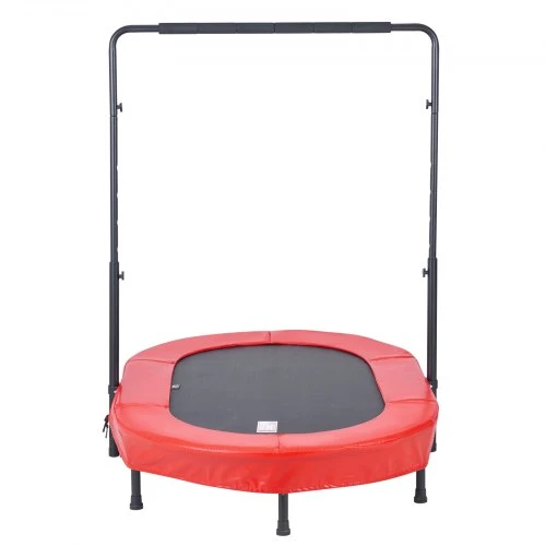 VEVOR Vaikų batutas 56x36 colių, sulankstomas mini batutas su rankena, raudonas