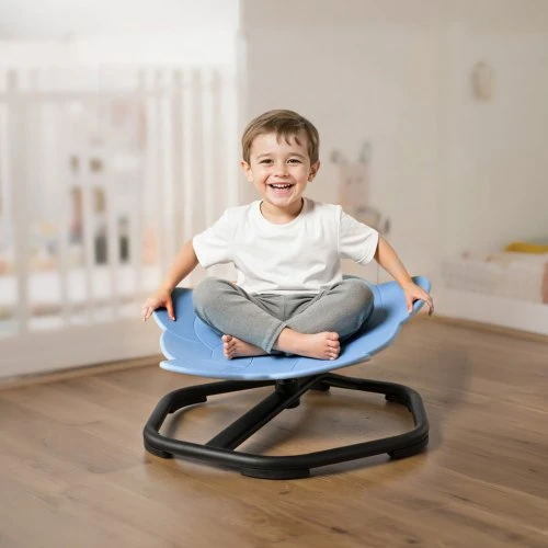 VEVOR Vaikų sukamasis kėdės žaislas, dramblio formos, mėlyna, 220 lbs