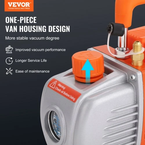 VEVOR Vakuuminė kamera 11,4 l ir 3,5 CFM siurblio rinkinys