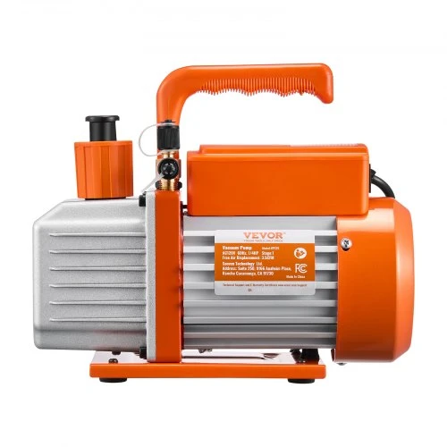 Koduva VEVOR vakuuminis siurblys, 100 l/min (3,5 CFM), vienos pakopos rotacinis meninis siurblys