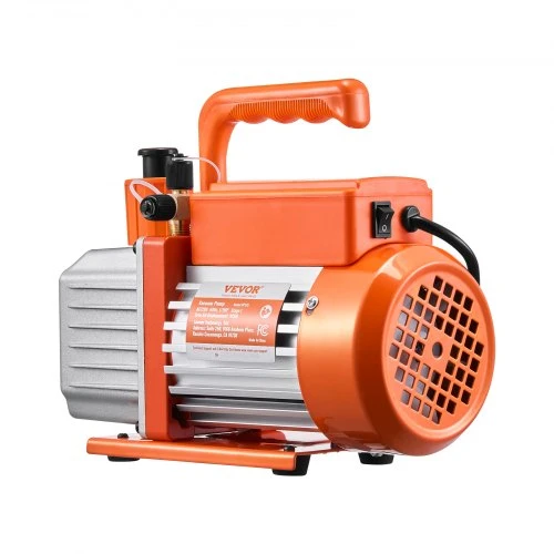 VEVOR Vakuuminis siurblys 113 l/min (4 CFM), vienpakopis, R134a R22 R410a sistemoms, su alyvos buteliuku