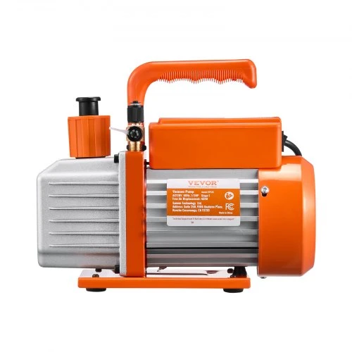 VEVOR Vakuuminis siurblys 113 l/min (4 CFM), vienpakopis, R134a R22 R410a sistemoms, su alyvos buteliuku