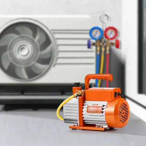 VEVOR Vakuuminis siurblys, 141 L/min (5 CFM), vienos pakopos rotacinis mentinis