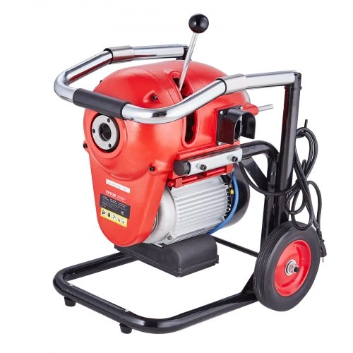 VEVOR Vamzdžių nuotekų valymo irenginys 1100W, sekcinis spiralinis grąžtas, rankinis padavimas