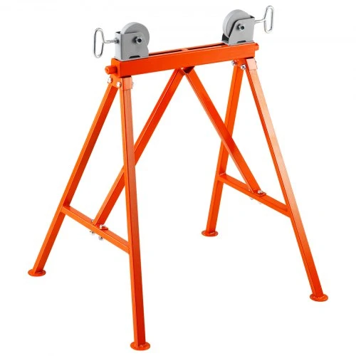 VEVOR Vamzdžių stovas su volelio galvute, 1134 kg, 5,1–91,4 cm vamzdžiams, 45# plienas