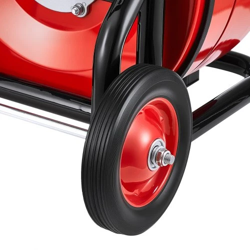 VEVOR Vamzdžių valymo mašina 30 m x 19 mm, automatinio padavimo kanalizacijos sraigtas, 6 peiliai