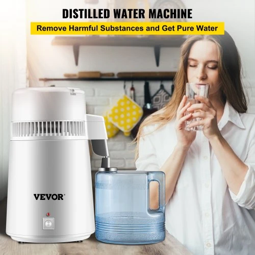 VEVOR Vandens distiliatorius, 4 l, nerūdijančio plieno vidus, 750 W