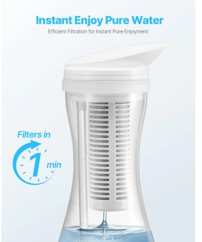Koduva VEVOR vandens filtro keitimo kasetės 3 vnt., skirta 6287 ąsočiams ir dozatoriams, iki 3 mėn. arba 211 gal.