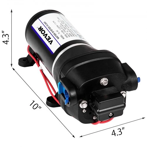 VEVOR Vandens slėgio diafragminis siurblys FL-40, 12V, 17 l/min, ketaus