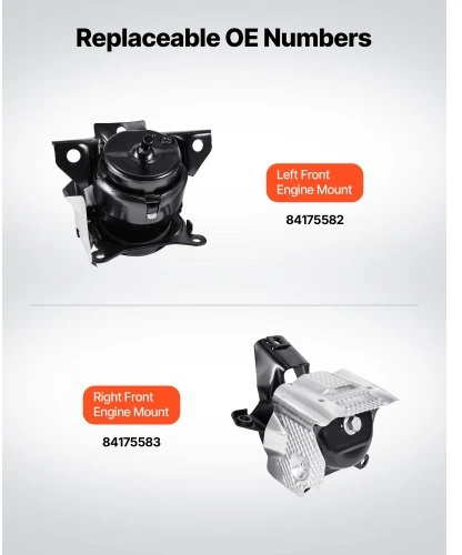 VEVOR Variklio atramų rinkinys, 2 vnt., skirtas 2014–2018 Chevrolet Silverado 1500 5.3L V8, OE 84175582, 84175583