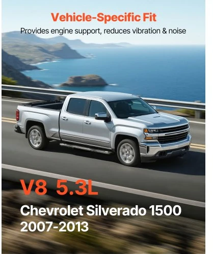 VEVOR Variklio atramų rinkinys, 2 vnt., Chevrolet Silverado 1500 5.3L V8 2007–2013