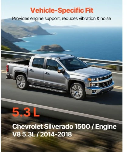 VEVOR Variklio atramų rinkinys, 2 vnt., skirtas 2014–2018 Chevrolet Silverado 1500 5.3L V8, OE 84175582, 84175583