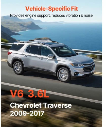 VEVOR Variklio ir transmisijos variklio pagalvių komplektas, 4 vnt., Chevrolet Traverse 3.6L V6 2009–2017