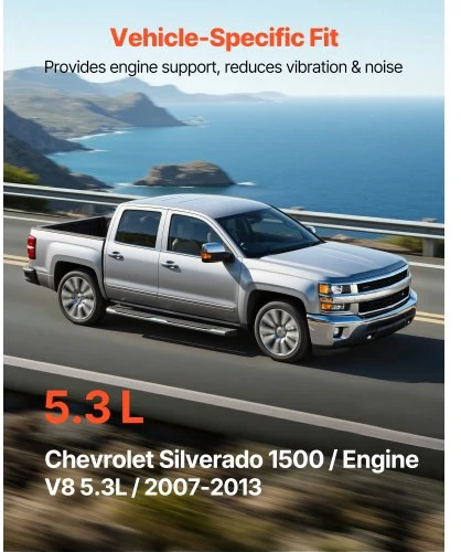 VEVOR Variklio ir transmisijos variklio pagalvių rinkinys, 3 vnt., Chevrolet Silverado 1500 5.3L V8 (2007–2013)