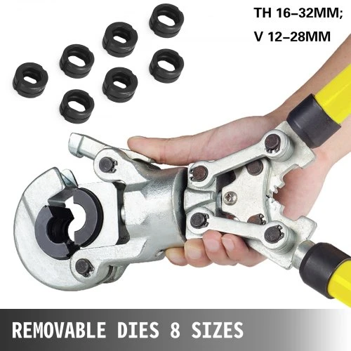 Koduva VEVOR varinių vamzdžių užspaudimo replės, V 12–28 mm, TH 16–32 mm, 360° galvutė
