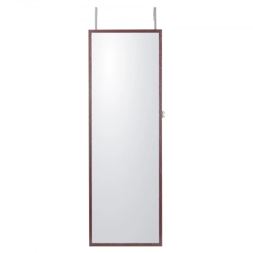 VEVOR Veidrodinė papuošalų spintelė PY-2311SS, ruda, 37 x 10 x 108 cm