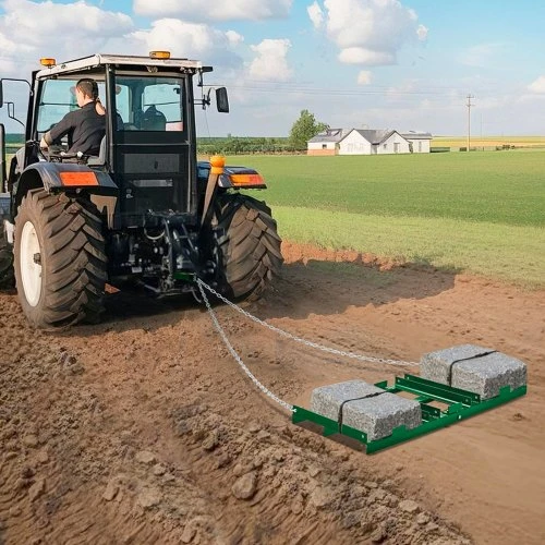 Koduva VEVOR velkamas akėčių grėblys, 4 ft, Q235, su 72 in grandine