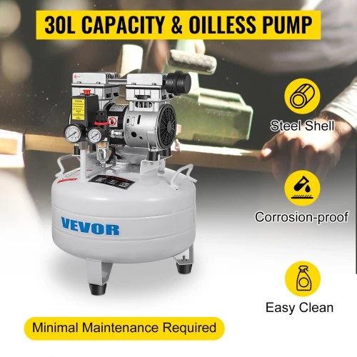 Koduva VEVOR vertikalus oro kompresorius, 30 l, 850 W