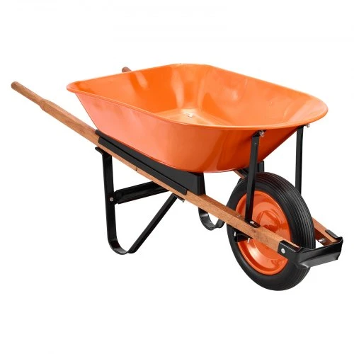 Koduva VEVOR vežimėlis WB-1000, oranžinis ir juodas, 120 kg, 5 cu. ft.