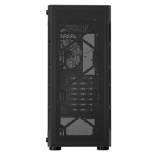 Koduva VEVOR vidutinio dydžio PC žaidimų korpusas, grūdinto stiklo panelė, 3 x 120 mm ARGB ventiliatoriai, iki 320 mm GPU