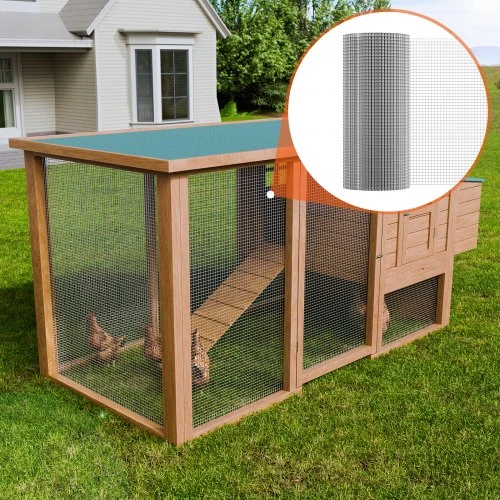 VEVOR Vielos tinklas, 1/2 colio, 24 in x 100 ft, 19 gauge, cinkuotas