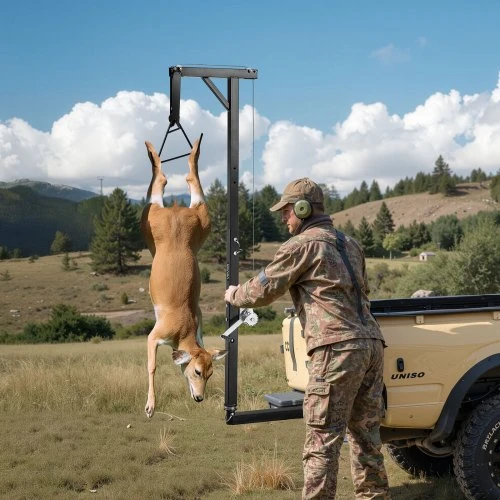 VEVOR Vilkimo kablio žvėrienos keltuvas, 300 lbs, 2 colių jungtis, 360° pasukamas velenas, reguliuojamas aukštis