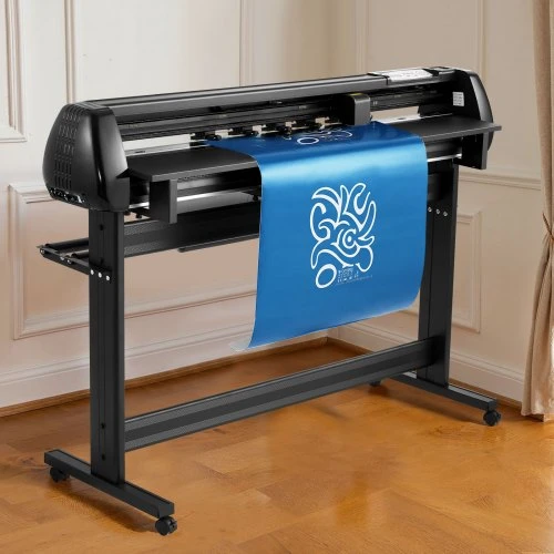 Koduva VEVOR vinilo pjaustymo ploteris, 1350 mm padavimo plotis, dvigubi peiliai, reguliuojama jėga ir greitis, LED ekranas