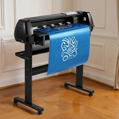 Koduva VEVOR vinilo pjaustymo staklės, 870 mm padavimo plotis, dvigubi peiliai, reguliuojama jėga ir greitis, LED ekranas