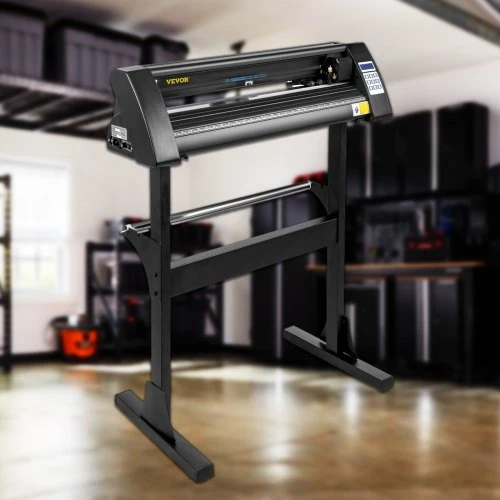 Koduva VEVOR vinilo pjaustytuvas 28 colių, 720 mm, su grindiniu stovu, juodas