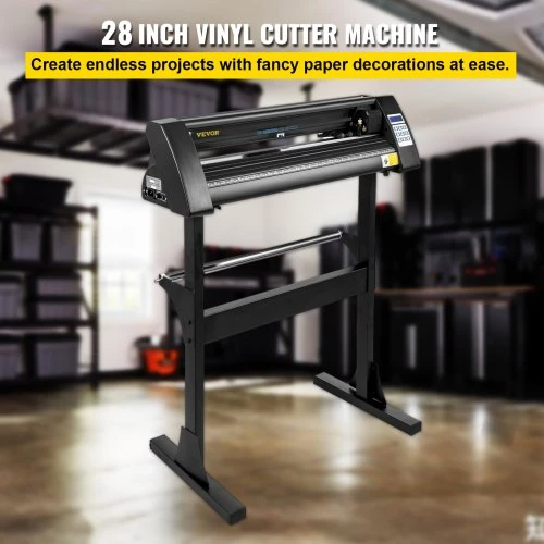 Koduva VEVOR vinilo pjaustytuvas 28 colių, 720 mm, su grindiniu stovu, juodas