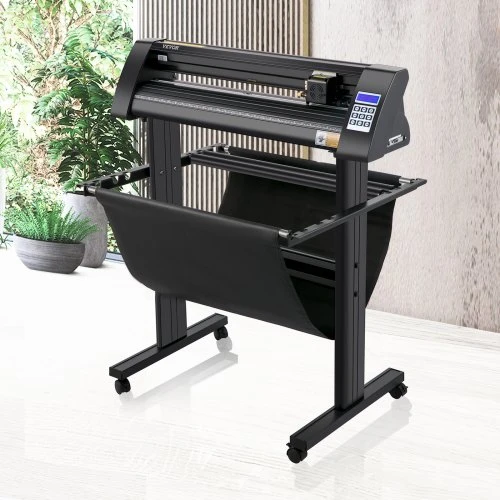 Koduva VEVOR vinilo pjovimo ploteris, 720 mm, su LED ekranu, optiniu jutikliu ir stovu