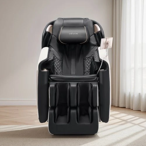 Sofa VEVOR Viso kūno masažinė kėdė, 3D „zero gravity“, SL bėgelis, 18 automatiniai režimai, šildymas, pėdų voleliai