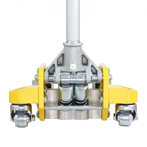 VEVOR Žemo profilio grindų domkratas 3 t, aliuminis, hidraulinis, 3.7"–18.3" (geltonas)