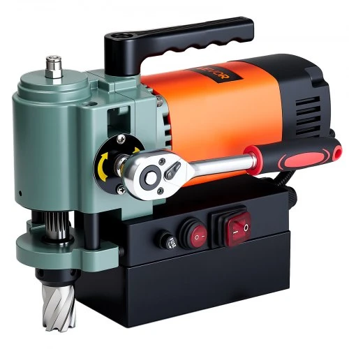 Koduva VEVOR žemo profilio magnetinis gręžimo stovas, 1300 W, 35 mm, 10000 N, 650 aps./min., 8840E