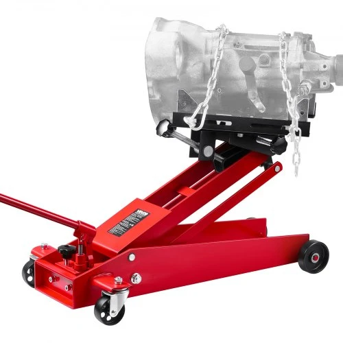 VEVOR Žemo profilio transmisijos kėliklis, 1000 lbs / 0.45 t, 16–64 cm, 360° pasukami priekiniai ratai