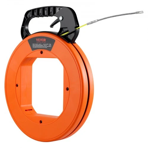 VEVOR Žvejybos juosta kabelio traukikliui, 30,5 m, 4,23 mm, stiklo pluoštas, plastikinis korpusas