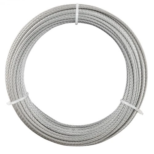 VEVOR Vielinio lyno rinkinys, 3,2 mm, 30,5 m, 304 nerūdijantis plienas