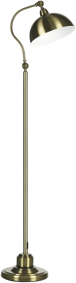 Koduva Vintage stiliaus toršeras, reguliuojamas kampas, bronzinis, 42 x 25,5 x 152 cm