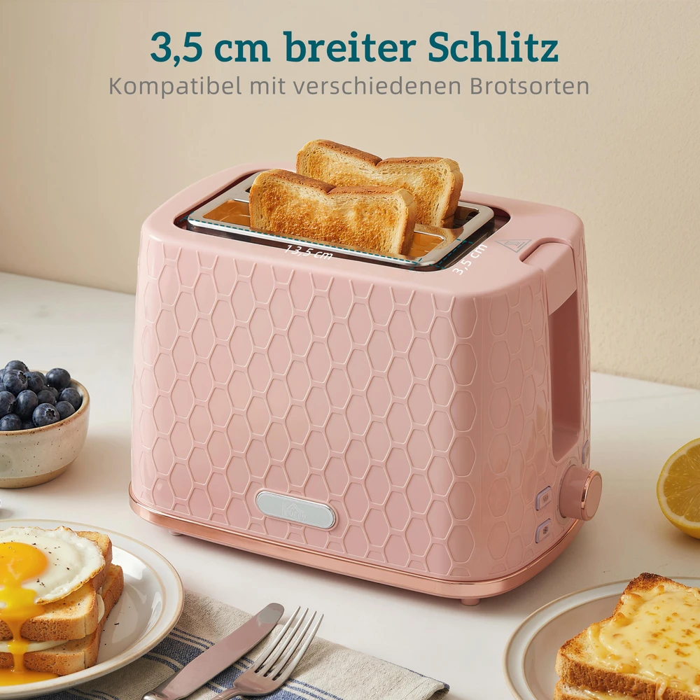 Virdulys Aosom Virdulio ir skrudintuvo rinkinys, 1,7 l, 2200 W, rožinis