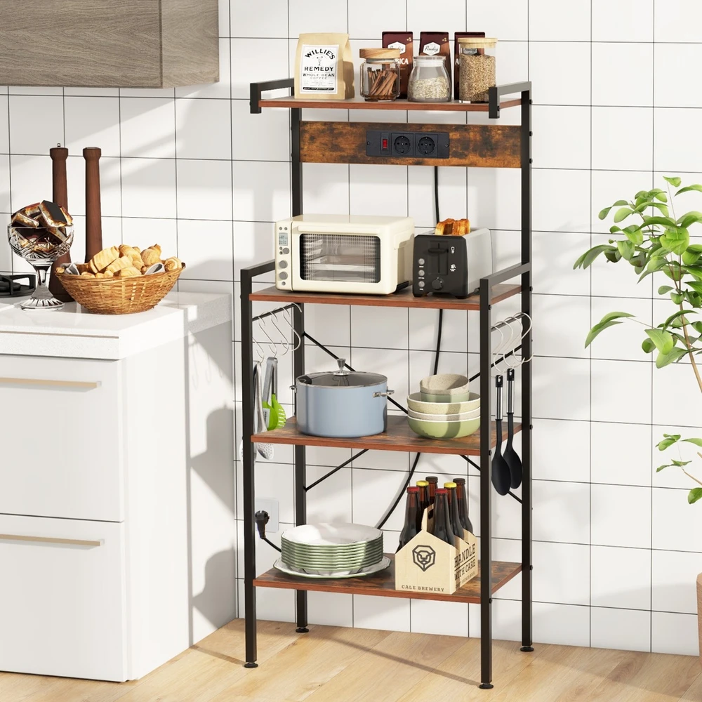 Promotion Virtuvės lentyna su lizdais ir 8 kabliukais