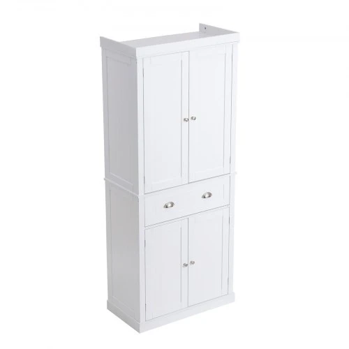 Koduva Virtuvės sandėliavimo spintelė VEVOR, balta, MDF, 51 x 30 x 183 cm