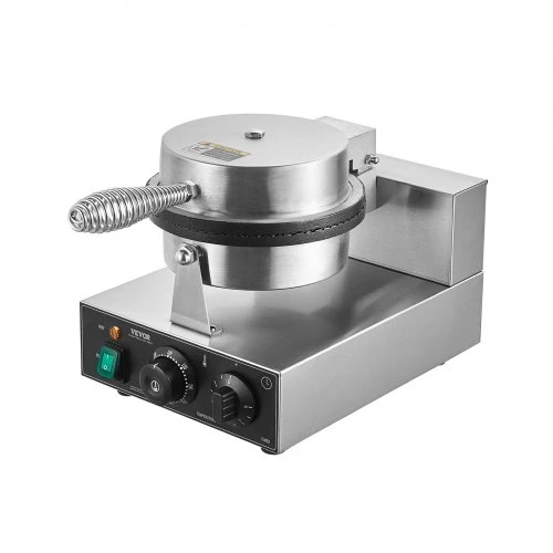 Koduva Waffle makeris VEVOR HT-1A, 1230 W, sidabrinis, nerūdijančio plieno