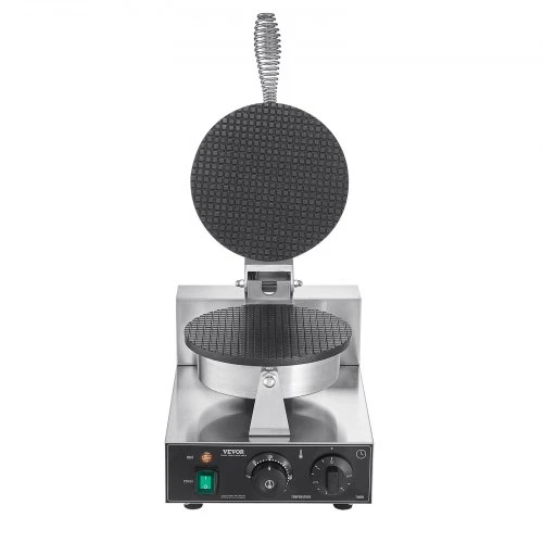Koduva Waffle makeris VEVOR HT-1A, 1230 W, sidabrinis, nerūdijančio plieno