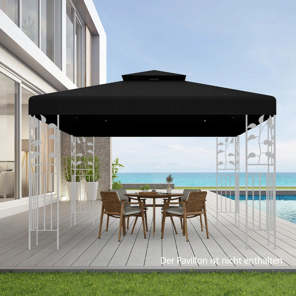 Promotion Paviljono stogo danga 3x3 m juoda