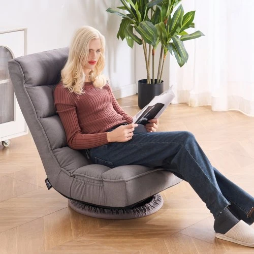 Sofa VEVOR Grindų kėdė, pilka, QX-1558C