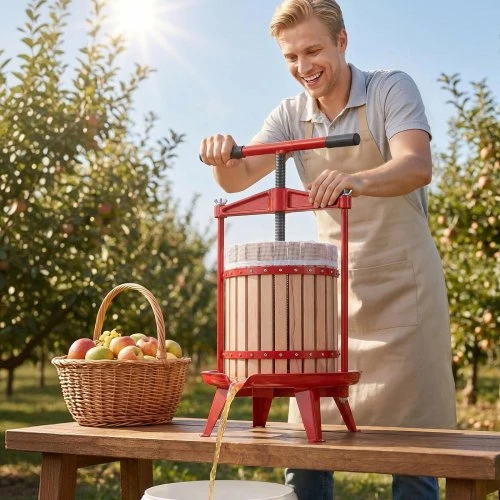 Sulčiaspaudė Koduva VEVOR vaisių ir vyno spaudykla, 18 l, rankinė, LD-BP1802