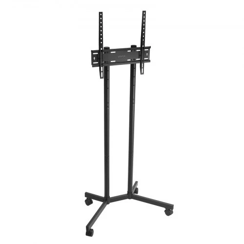 TV staliukas VEVOR Mobilus televizoriaus stovas TC80 su ratukais, reguliuojamo aukščio, 81–165 cm ekranams, iki 40 kg