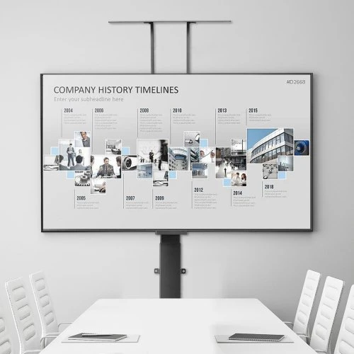 TV staliukas VEVOR Motorizuotas TV stovų liftas, 32–70 col., iki 54 kg, grindinis