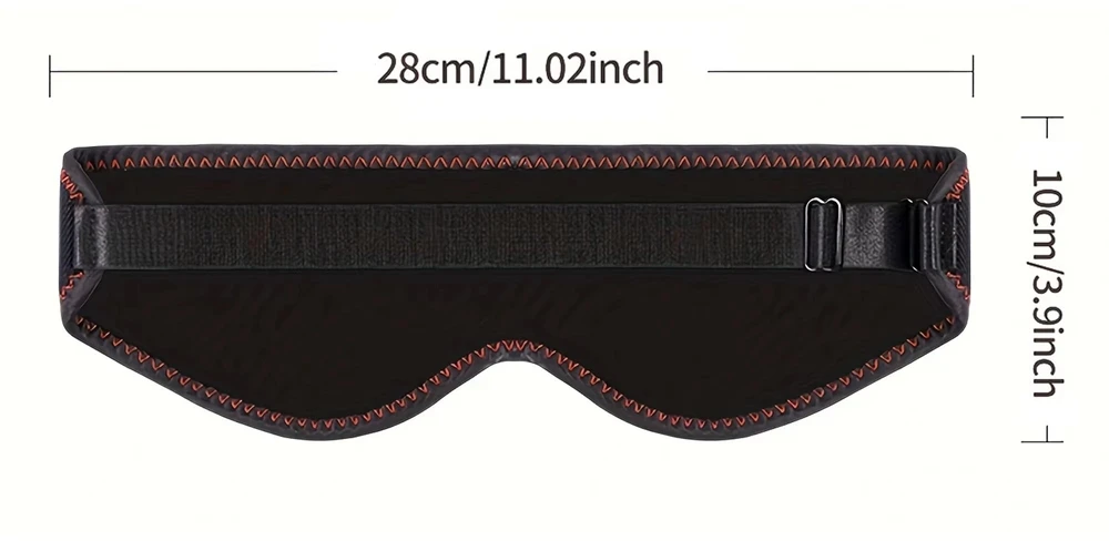 Elektrinė šildoma akių kaukė, laidinė, juoda, nuo migrenos